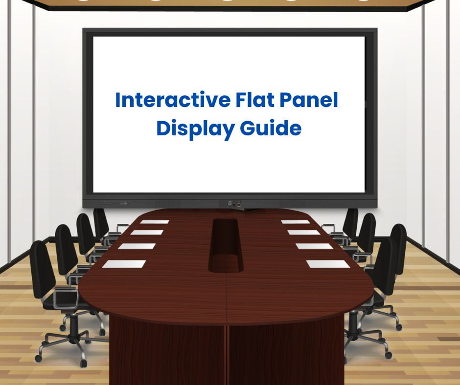 Meeting Room image with Interactive flat panel display